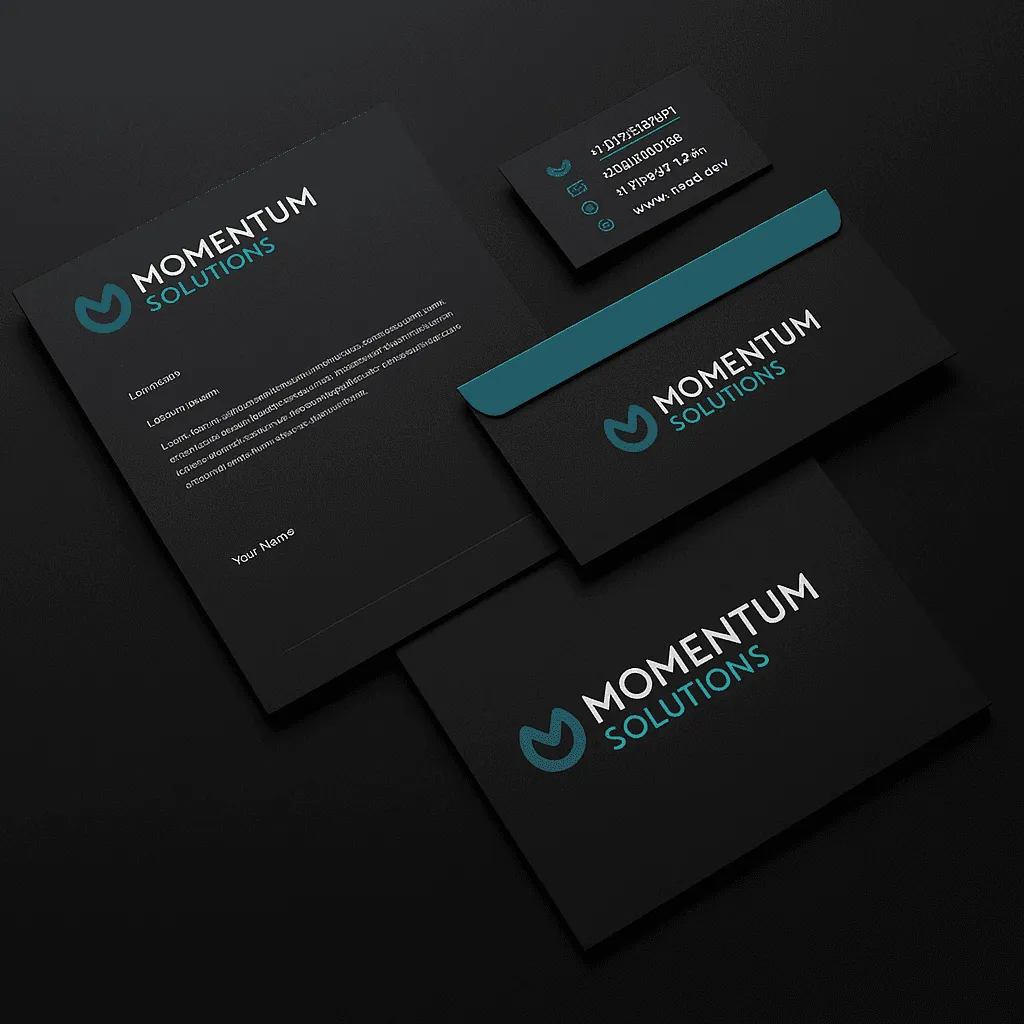 a desk with a keyboard, pencils, and various color samples